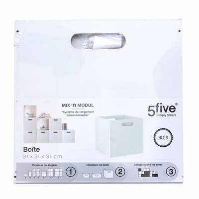 Skrzynka/ pudełko do regału biała zdjęcie 2