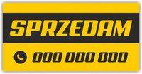 Naklejka Magnetyczna MAGNES na samochód auto 60x30 SPRZEDAM numer telefonu