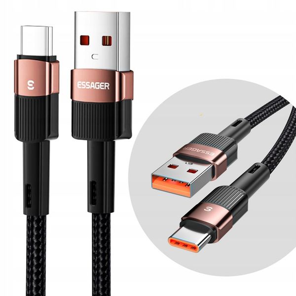 Kabel USB 6A Typ C QC 66W do HUAWEI XIAOMI SAMSUNG zdjęcie 1