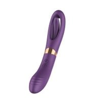 Flicking dual g spot vibrator