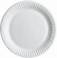 TALERZ PAPIEROWY BIAŁY 18CM 100 SZTUK