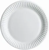 TALERZ PAPIEROWY BIAŁY 18CM 100 SZTUK