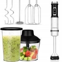 MOCNY BLENDER RĘCZNY WIELOFUNKCYJNY 5w1 TYTANOWE OSTRZE temp. do 140°