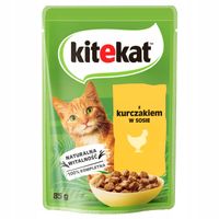 Karma dla kota KITEKAT 85g saszetka kurczak w sosie