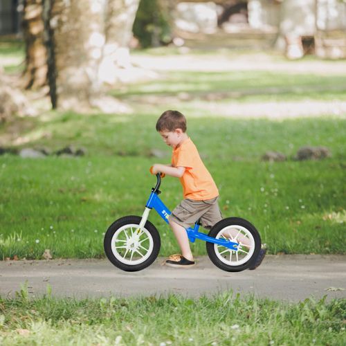 ROWEREK BIEGOWY NIEBIESKI POMPOWANE KOŁA 12" ŚWIECĄCE LED SOLIDNY JEŹDZIK na Arena.pl