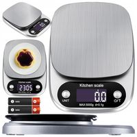 PRECYZYJNA WAGA KUCHENNA JUBILERSKA DO 5000g I 0,1g WYŚWIETLACZ LCD BATERIE