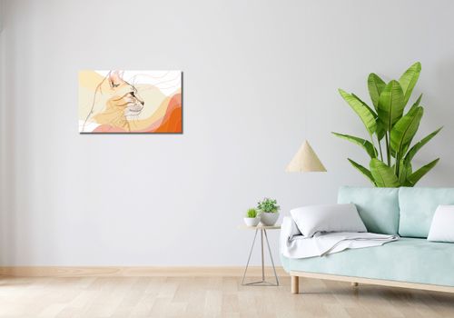 Obraz 70x40cm Delikatny Profil Kota na Arena.pl