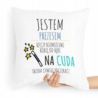 Dla Prezesa Viceprezesa Poduszka Jestem Prezesem Z Nadrukiem Ze Zdjęciem