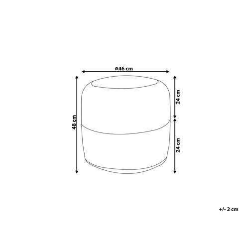 Puf ø 46 cm szary DALAMA na Arena.pl
