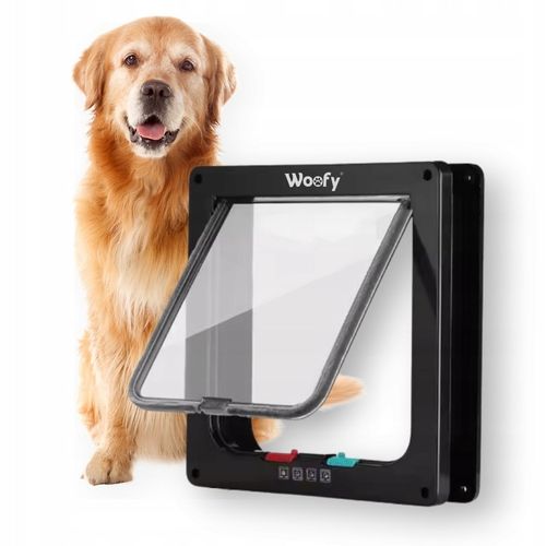 DRZWICZKI WAHADŁOWE DLA KOTA PSA DRZWI DWUSTRONNE Z KLAPĄ 4 SPOSOBY XL na Arena.pl