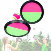 ZŁAP PIŁKĘ NA RZEP GRA ZRĘCZNOŚCIOWA 2 PALETKI DO ŁAPANIA PIŁKA CATCH BALL