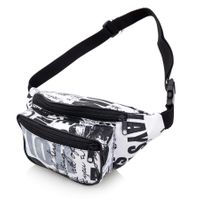 NERKA saszetka biodrówka polska napisy N036 biała