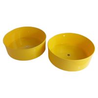 organizer stojak na biurko obrotowy żółty 2szt