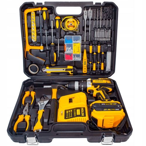 WIERTARKO WKRĘTARKA UDAROWA HOLDX DUŻY ZESTAW NARZĘDZI 2x AKU BITY na Arena.pl