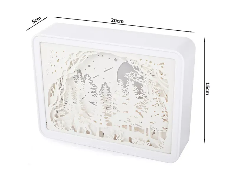 Lampka nocna tablica 3d kolory RGB LED pilot dotyk zdjęcie 16