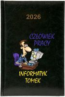 Kalendarz A5 2026 tygodniowy KSIĄŻKOWY PLANER DLA INFORMATYKA twój napis