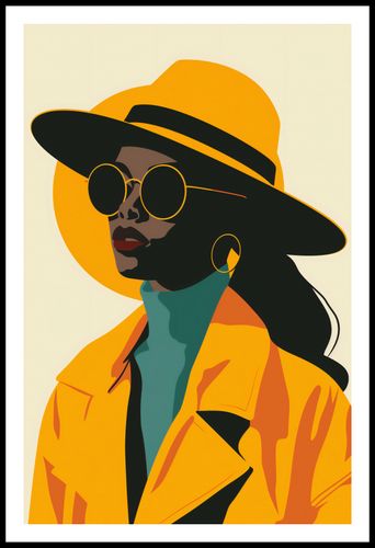 Plakat 56,6x86,4cm Żółta Stylowość na Arena.pl