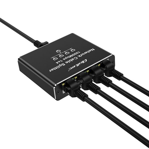 Qoltec Splitter Ethernet 1x4 RJ45 1000Mb/s USB-C zdjęcie 11