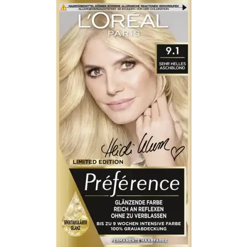 Farba do włosów blond jasny popielaty blond Loreal Preference 9.1 na Arena.pl