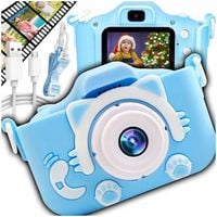 APARAT CYFROWY FOTOGRAFICZNY KAMERA DLA DZIECI KOTEK FULL HD 1080P + GRY