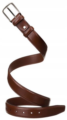 Szeroki skorzany pasek meski z tradycyjna klamra na Arena.pl