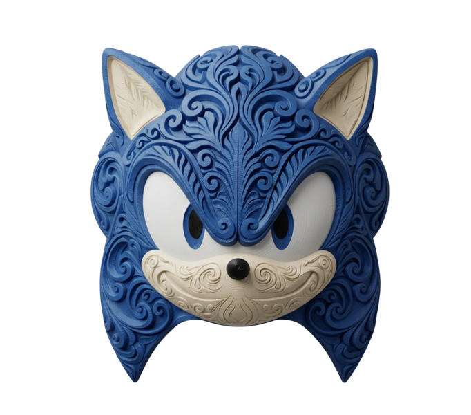 Dekoracja Ścienna Sonic 3D PLA zdjęcie 1