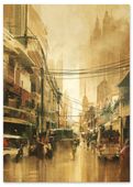 Plakat miasto abstrakcja 70x100 cm