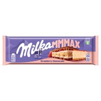 Milka Mmmax Herbatnik o smaku sernika i nadzienie truskawkowe 300 g