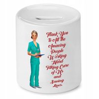 Skarbonka Dla Pielęgniarki Thank You To All Z Nadrukiem Ze Zdjęciem