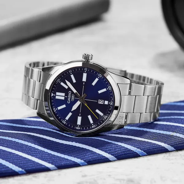 ZEGAREK MĘSKI CASIO MTP-VD02D-2E (zd217a) + BOX zdjęcie 3