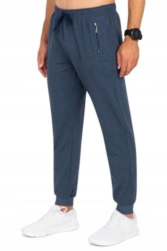 Spodnie męskie granat melanż Żanklod Rozmiar - 4XL na Arena.pl