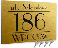 Numer domu tabliczka adresowa ALU ZŁOTY 30x20