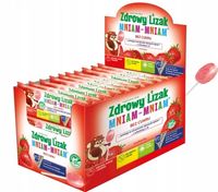 Zdrowy Lizak Mniam-Mniam truskawkowe 40 szt.