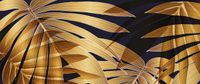 FOTOTAPETA do Salonu Złote Liście Monstera 380x256