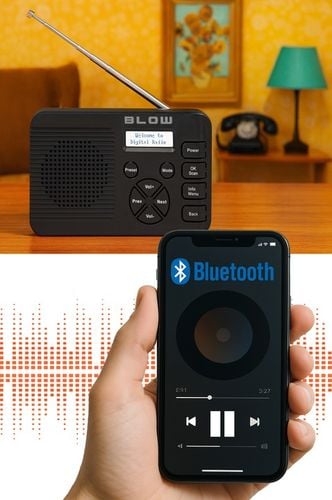 RADIO CYFROWE KUCHENNE BUDOWLANE PRZENOŚNE LCD BLUETOOTH DAB+ FM AUX na Arena.pl