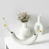 Ceramiczny wazon dekoracyjny w stylu nordyckim