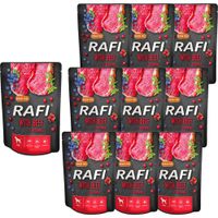 Rafi Mokra karma dla psów z wołowiną w saszetkach 300 g x 10 sztuk