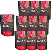 Rafi Mokra karma dla psów z wołowiną w saszetkach 300 g x 10 sztuk