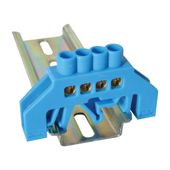 Szyna izolacyjna niebieska 4P DIN 6x9 NPE-B6-4 Tracon