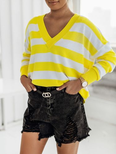 COCOMORE Sweterek Bluzka V Żółty na Arena.pl