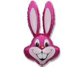 balon 3szt  foliowy 24" FX - "Rabbit" różowy 901589F