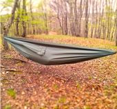 Wytrzymały hamak Niedźwiedź Tigerwood zielony dwuosobowy