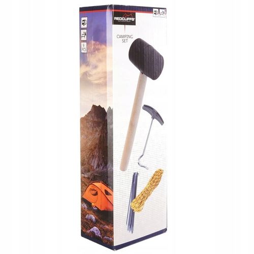 ZESTAW TURYSTYCZNY KEMPINGOWY POD NAMIOT MŁOTEK ŚLEDZIE LINKA 9 ELEMENTÓW na Arena.pl