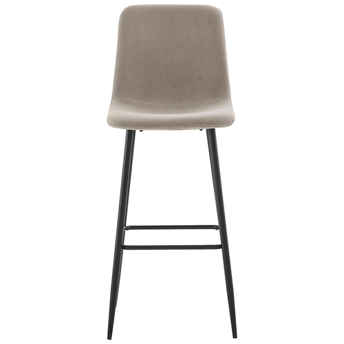 Krzesło barowe loft Nova H110 hoker taupe velvet na Arena.pl