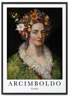 Plakat arcimboldo plakaty obrazy w ramie 50x70 cm w czarnej ramie