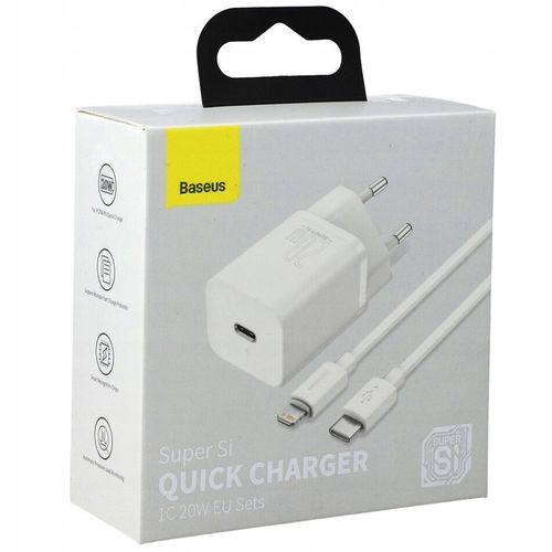 Ładowarka sieciowa Baseus USB-C 20W + kabel do iPhone Lightning fast charge na Arena.pl
