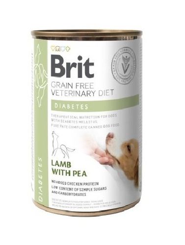Brit Grain Free Veterinary Diet Dog Diabetes Z Jagnięciną I Groszkiem 400g na Arena.pl
