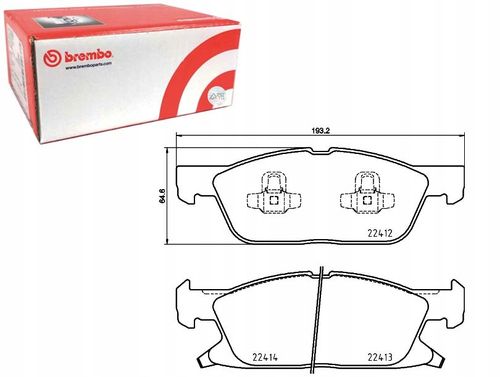 KLOCKI HAM PRZOD FORD GALAXY 15- BREMBO na Arena.pl