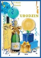 karnet urodziny (wymienne cyfry,prezenty) dk-1223
