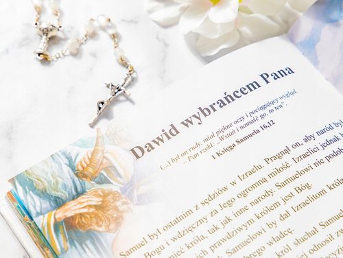 BIBLIA OBRAZKOWA Pamiątka KOMUNII ŚWIĘTEJ TWOJE IMIĘ PREZENT OD CHRZESTNEGO na Arena.pl